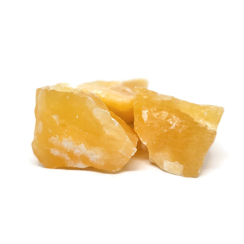 Ruwe Brokken Oranje Calciet